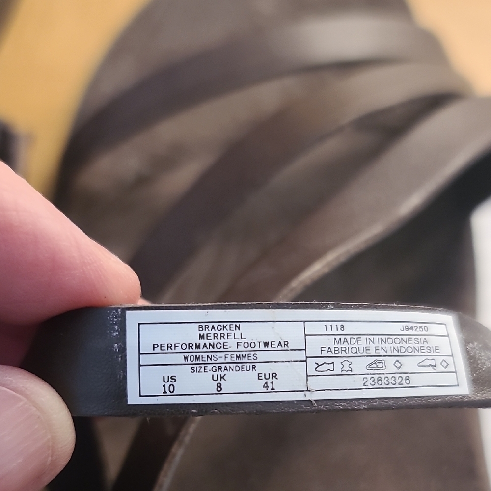Merrell Women's Brown Multi-Strap Slide Sandals - Picture 3 of 3